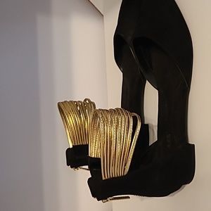 Aerosoles Flat Gold Ankle D'Orsay